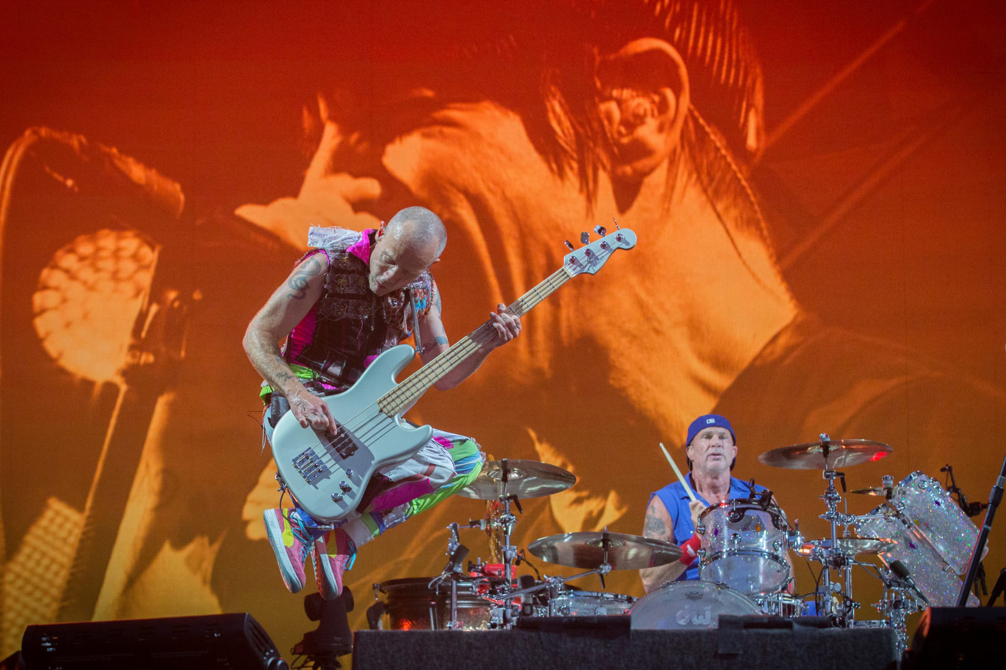 Flea with Red Hot Chili Peppers